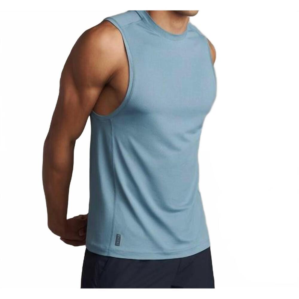 NEW RHONE invictus training tank top in blue stone